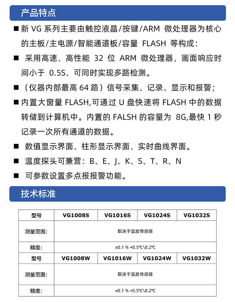 威格多路溫度測量儀 溫升測試儀(VG1016W)廠家直銷，品質保障插圖2
